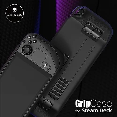 SAVAGE RAVEN Skull & Co. GripCase SD for Steam Deck: Coyote Gray | Soft Protective Case with Textured Grips & Stand thumbnail 2