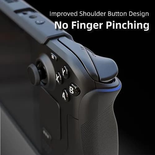 SAVAGE RAVEN GripCase SD for Steam Deck: Soft Protective Case with Textured Grips & Stand, Black (130g) thumbnail 7
