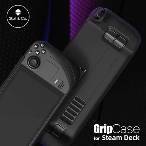 SAVAGE RAVEN GripCase SD for Steam Deck: Soft Protective Case with Textured Grips & Stand, Black (130g) thumbnail 2