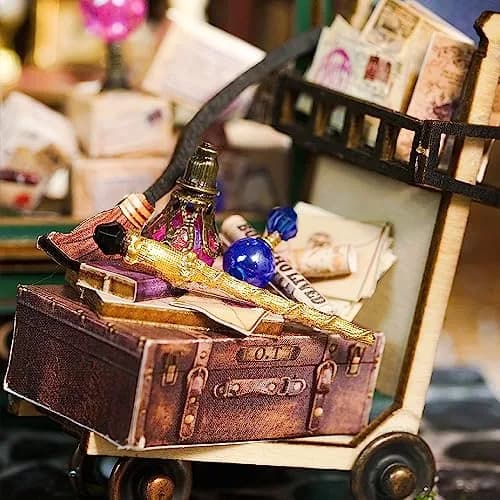 CUTEBEE DIY Miniature Dollhouse Kit | Wooden House Model for Teens & Adults, Creative Room Decor, Gift Idea (One Size) thumbnail 8