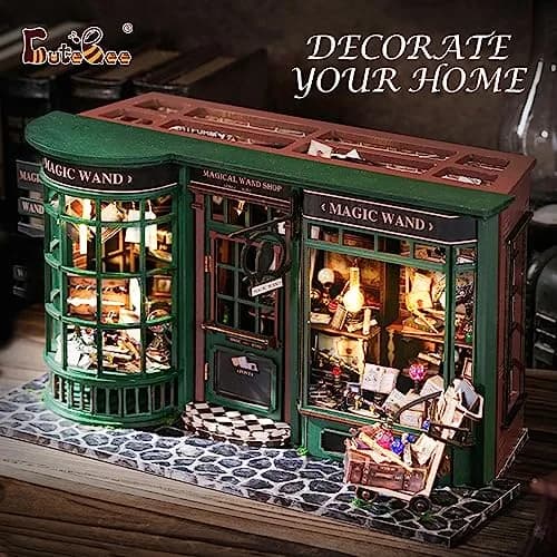 CUTEBEE DIY Miniature Dollhouse Kit | Wooden House Model for Teens & Adults, Creative Room Decor, Gift Idea (One Size) thumbnail 2