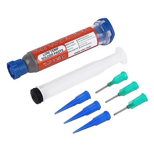 Wonderway Sn42/Bi58 T5 Lead Free Solder Paste 20g (0.7 oz) | Low Melting Point for Electronics Repair thumbnail 1