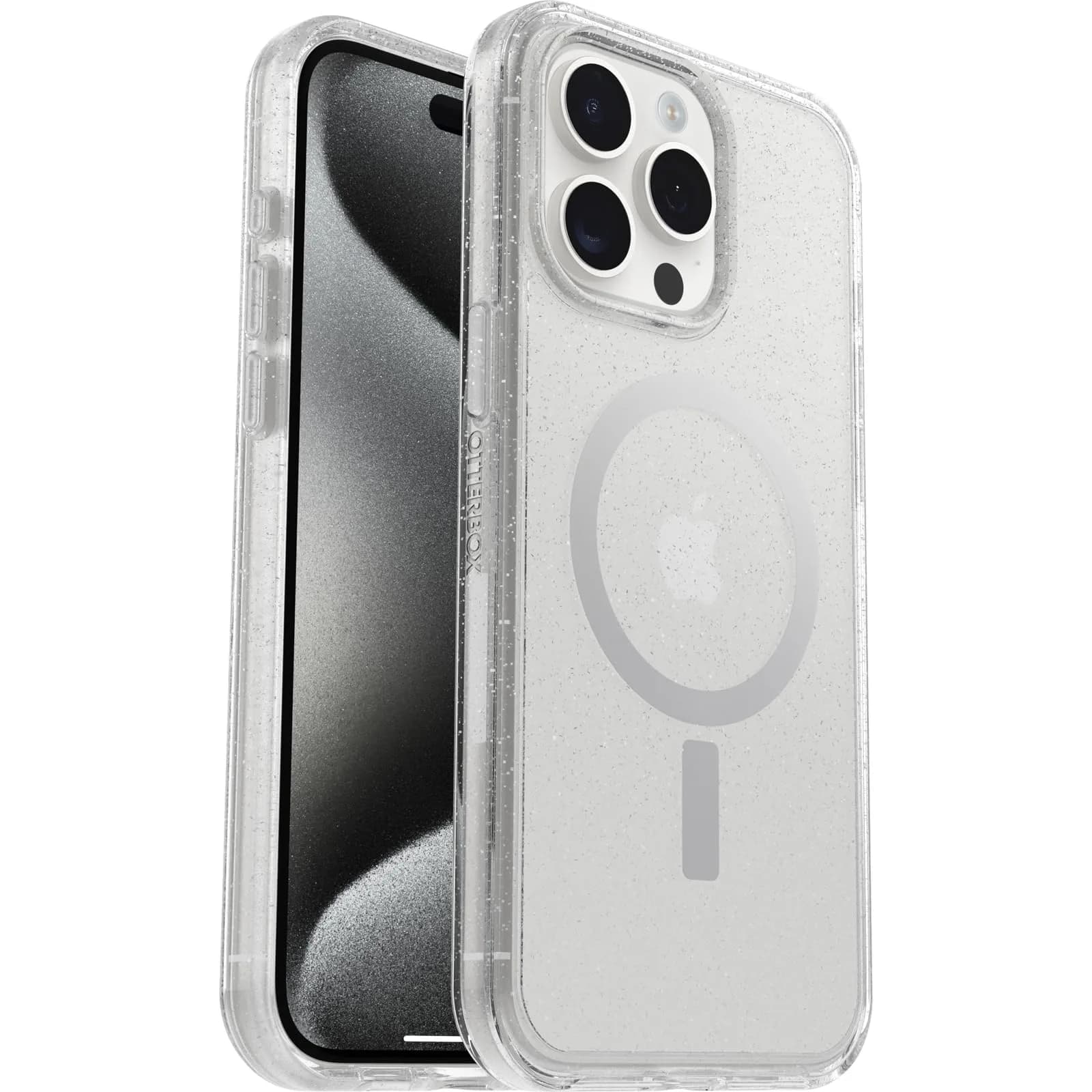 OtterBox Symmetry+ Case for iPhone 15 Pro Max, Stardust | Slim Shockproof Magnetic Shell - main product image