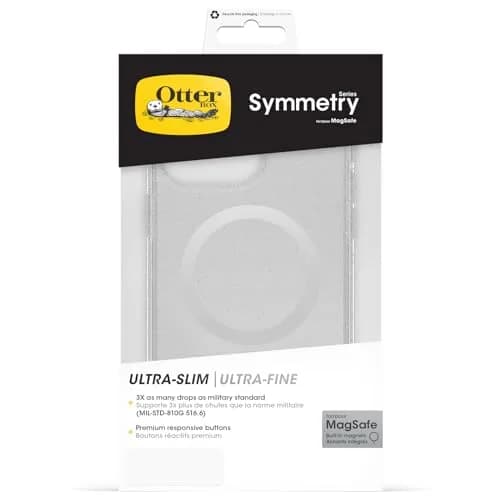 OtterBox Symmetry+ Case for iPhone 15 Pro Max, Stardust | Slim Shockproof Magnetic Shell thumbnail 5