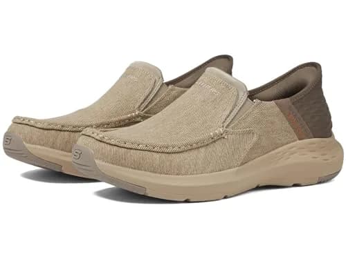 Skechers Men's Parson - Dewitt Hands Free Slip-In Casual Shoes, Beige, 14 (35.3cm) | Effortless Comfort & Support thumbnail 1