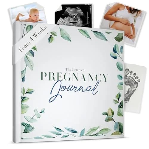 Bibi & Beau Watercolour Pregnancy Journal & Baby Memory Book 196-Page Hardcover | Complete First-Time Mom Planner thumbnail 1