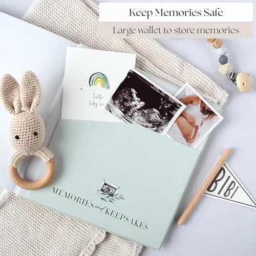 Bibi & Beau Watercolour Pregnancy Journal & Baby Memory Book 196-Page Hardcover | Complete First-Time Mom Planner thumbnail 7
