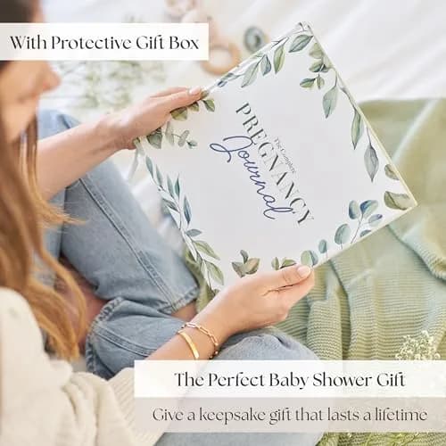 Bibi & Beau Watercolour Pregnancy Journal & Baby Memory Book 196-Page Hardcover | Complete First-Time Mom Planner thumbnail 2