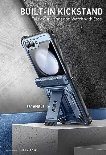i-Blason for Samsung Galaxy Z Flip 5 Case with Stand, Blue | Drop & Hinge Protection thumbnail 5