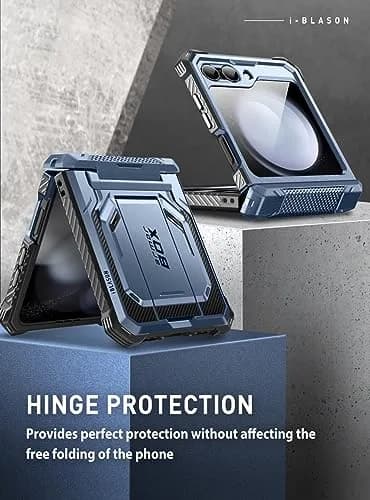 i-Blason for Samsung Galaxy Z Flip 5 Case with Stand, Blue | Drop & Hinge Protection thumbnail 3