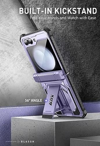 i-Blason Galaxy Z Flip 5 Case with Stand Mauve | Shockproof & Hinge Protection thumbnail 5
