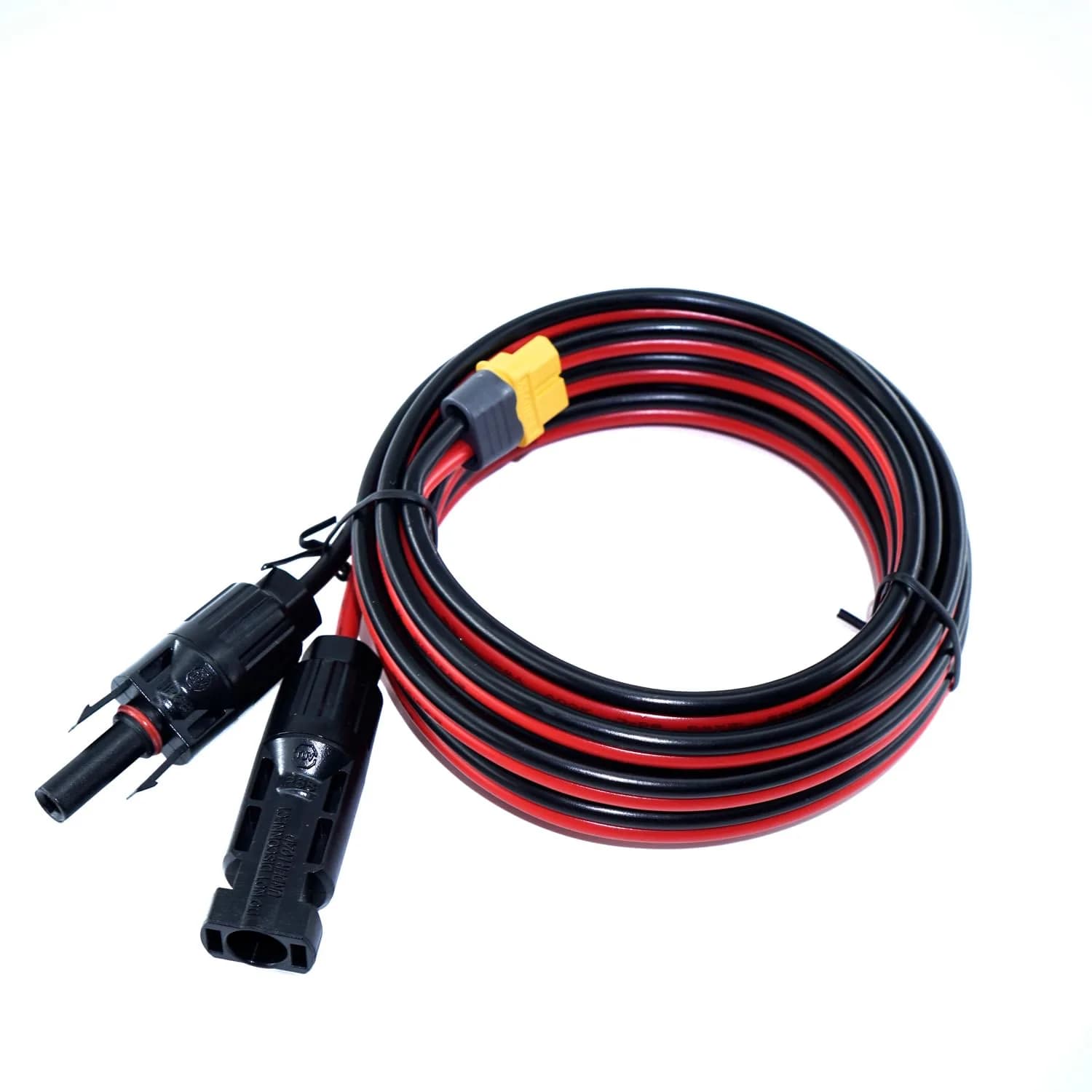 iHaospace Solar to XT60 Charging Cable 10FT (3.04m) | 12AWG Tinned Copper, 300V Rated, IP68 Waterproof — Red