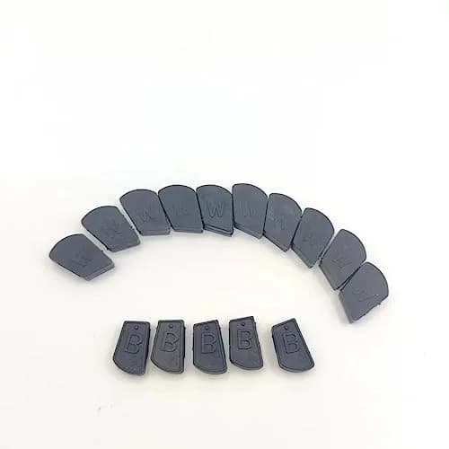 Jouyar Rubber Hammer Caps Hat Cover for Casio Digital Piano PX130 PX150 PX3 PX5 AP6 AP700 CDP100 CDP120 CDP220 CDP230 CDP240 | 15-Piece Set (10 White + 5 Black) thumbnail 1