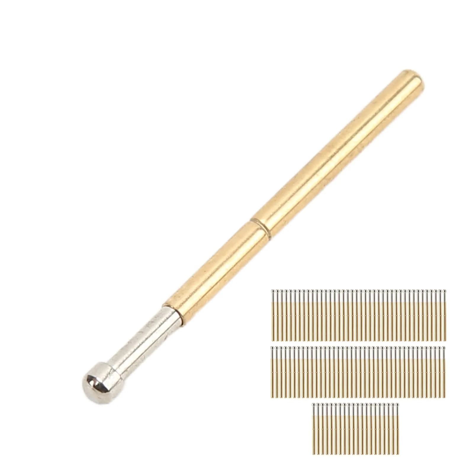BORDSTRACT P156-E Spring Test Probes 100 Pcs Pack | For PCB Board Testing and Electronic Component Contact — P125-D