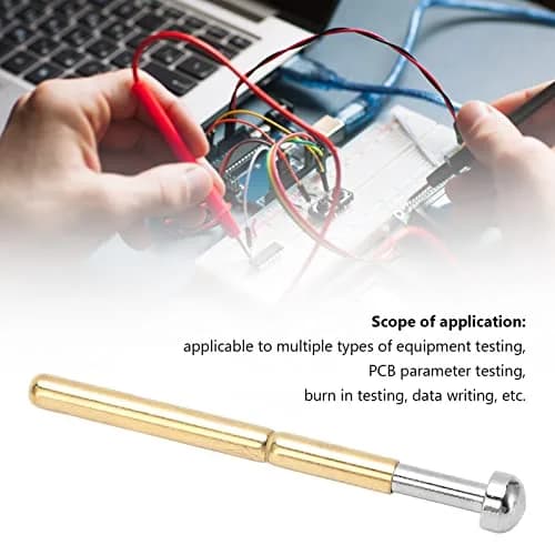 BORDSTRACT P156-D Spring Test Probes with Brass Pogo Pins | 100-Pack for PCB Testing thumbnail 4