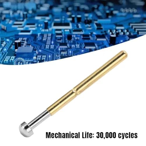 BORDSTRACT P156-D Spring Test Probes with Brass Pogo Pins | 100-Pack for PCB Testing thumbnail 8
