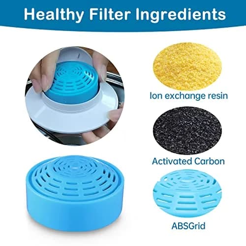 OYES Cat Water Fountain Replacement Filters (8 Pack) | Activated Carbon Ion-Exchange Resin, Compatible with 2.0L/67oz Round Stainless Steel Pet Fountain thumbnail 3