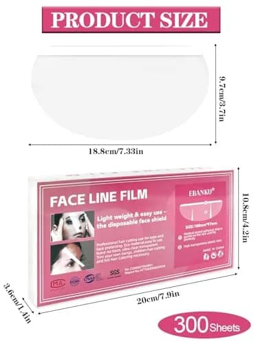 EBANKU Shower Visors Face Shield Eye Shield for Shower 300 PCS Waterproof | Waterproof, Lightweight & Easy to Use thumbnail 2