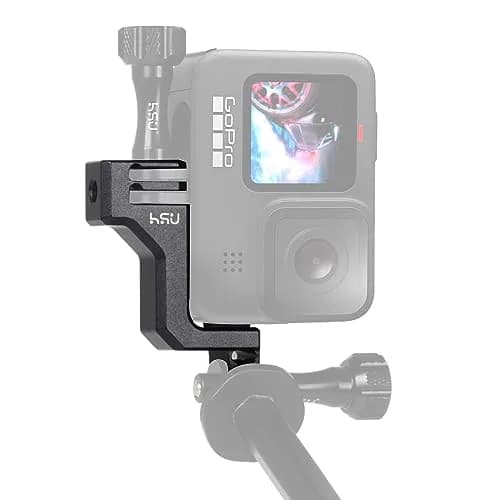 HSU Aluminum 90° Vertical Bracket Adapter Elbow Mount for GoPro Black | Supports 90° & 180° Angles thumbnail 1