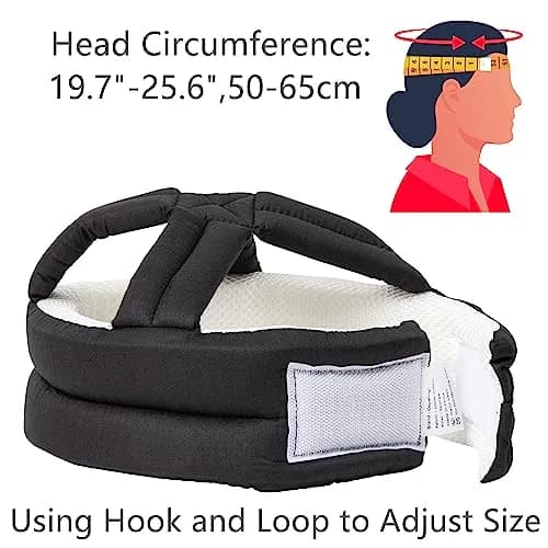 Cepairng Breathable Safety Protective Hat for Elderly Youth, Anti-Fall Head Helmet 50-65cm | Soft Head Protector for Adults Fall thumbnail 3