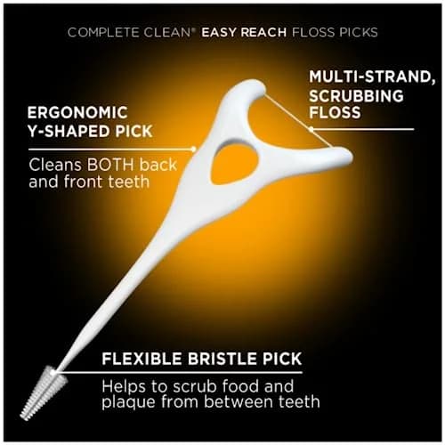 DenTek Complete Clean Variety Pack Floss Picks & Interdental Cleansers 214 Count | Fresh Mint Angles & Slim Brush thumbnail 4