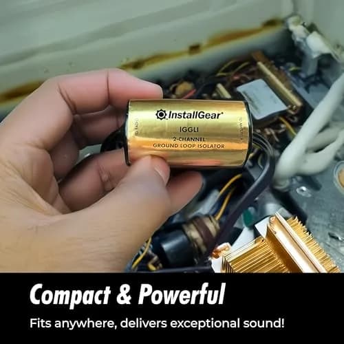InstallGear 2-Channel Ground Loop Noise Isolator for Car Audio & Home Stereo | Eliminates Alternator Whine & Feedback thumbnail 4