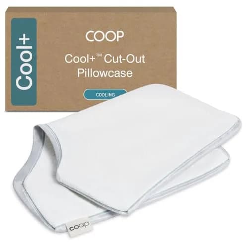 Coop Home Goods Cool+ Cut-Out Pillow Cover King Size Cooling Pillowcase with Zipper & 2-Inch Gusset | Breathable Fabric for Hot Sleepers thumbnail 1