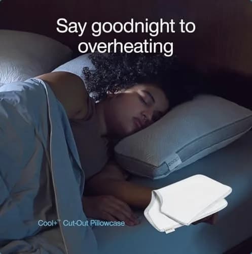 Coop Home Goods Cool+ Cut-Out Pillow Cover King Size Cooling Pillowcase with Zipper & 2-Inch Gusset | Breathable Fabric for Hot Sleepers thumbnail 8