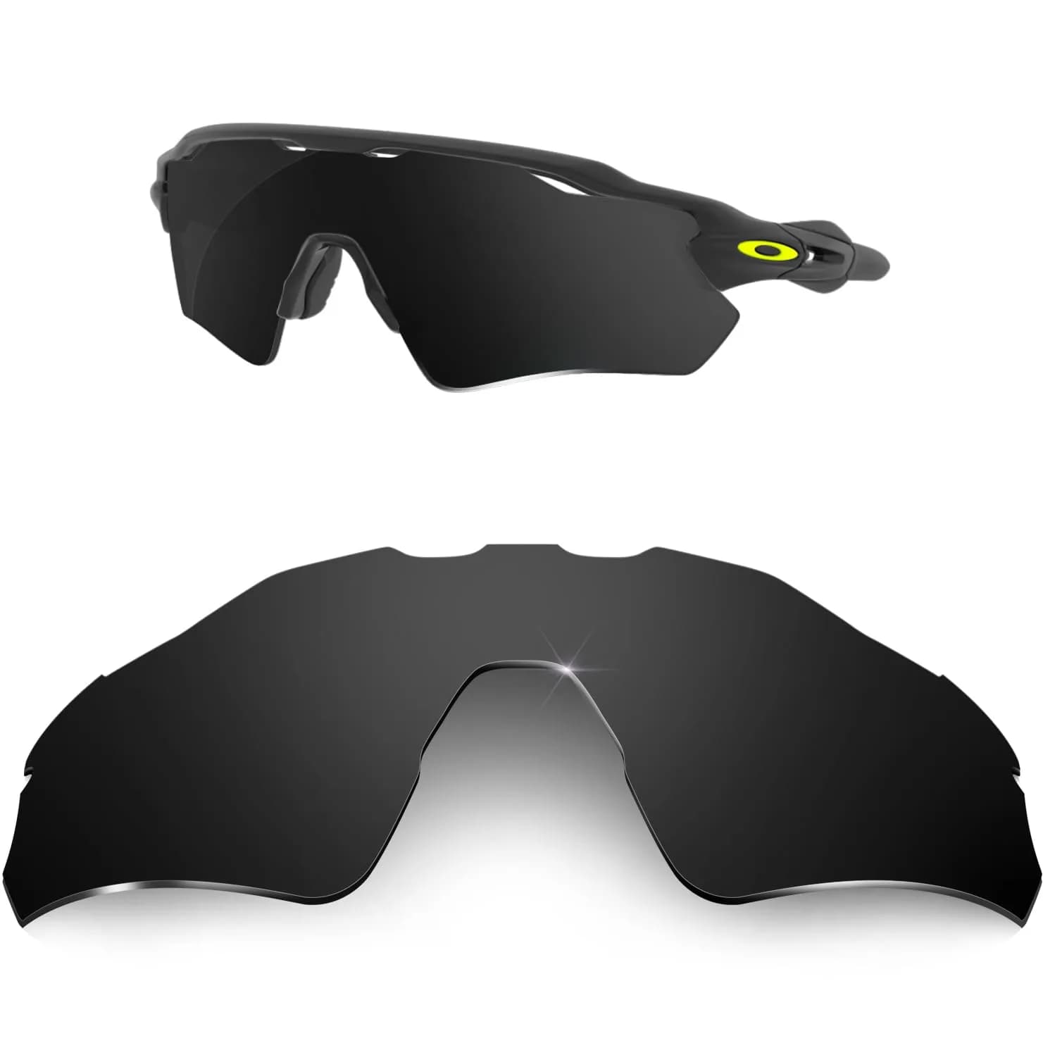 HiCycle2 Replacement Lenses for Oakley Radar EV Path Sunglasses | Polarized Black 55mm - main product image