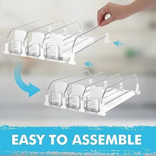 BingoHive Automatic Soda Can Organizer for Refrigerator 12 Can Capacity | Space-Saving Beverage Dispenser thumbnail 7