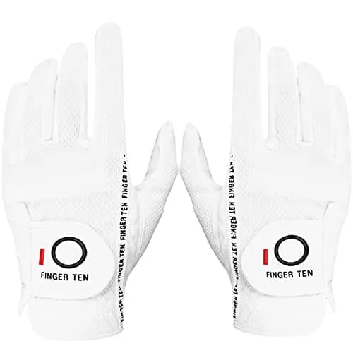 FINGER TEN Rain Grip Golf Gloves Men XX-Large (156 g / 6 oz) | All-Weather Ambidextrous Fit thumbnail 1