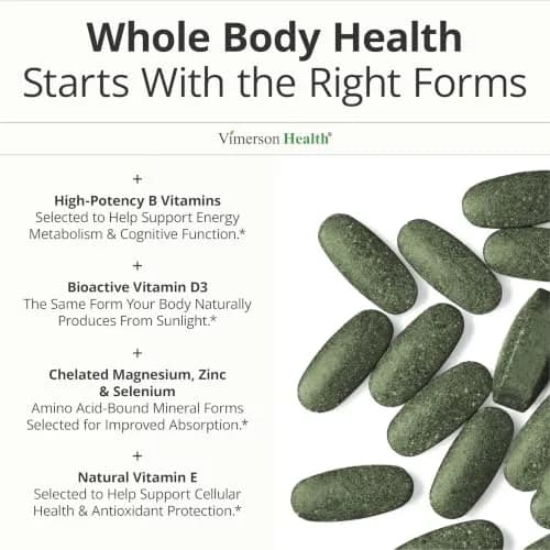 Vimerson Health Vegan Multivitamin Tablets 90 Count | Supports Energy, Immunity, and Digestion thumbnail 5