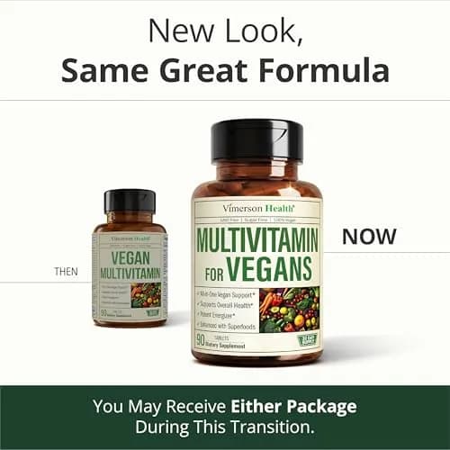 Vimerson Health Vegan Multivitamin Tablets 90 Count | Supports Energy, Immunity, and Digestion thumbnail 9