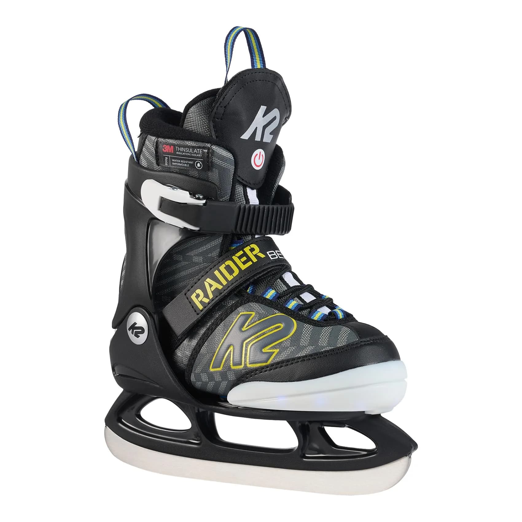 K2 Ice Raider Beam Youth Ice Skates Size 4-8 | Adjustable Support & Stability - main product image