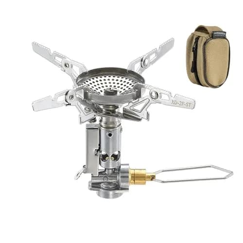 Campingmoon XD-2F Portable Foldable Stove | 3.3kW High-Efficiency Burner, Piezo Igniter, 4-Flex Pot Support, Ultralight 92g thumbnail 1