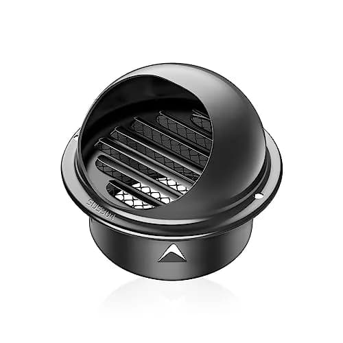 PIIYOOSNN 6" inch Round Wall Vent Cap Stainless Steel Mesh | Windproof & Rainproof HVAC Cover thumbnail 1