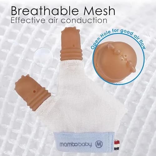 Elfzone Thumb Sucking Guard for Kids 1-2 Years | Breathable Mesh & Silicone (70-120c) thumbnail 8