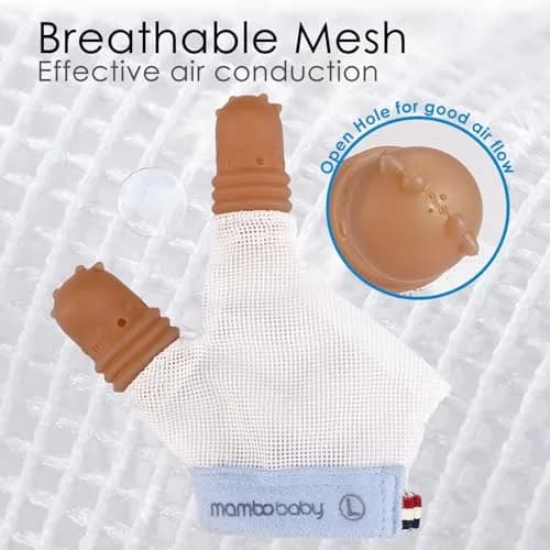 Elfzone Thumb Sucking Guard for Kids 1-2 Years | Breathable Silicone & Adjustable Fit thumbnail 5