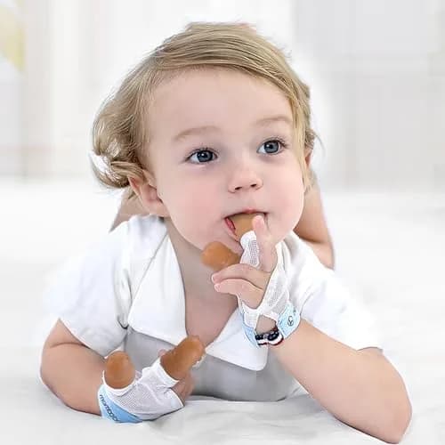 Elfzone Thumb Sucking Guard for Kids 1-2 Years | Breathable Silicone & Adjustable Fit thumbnail 3