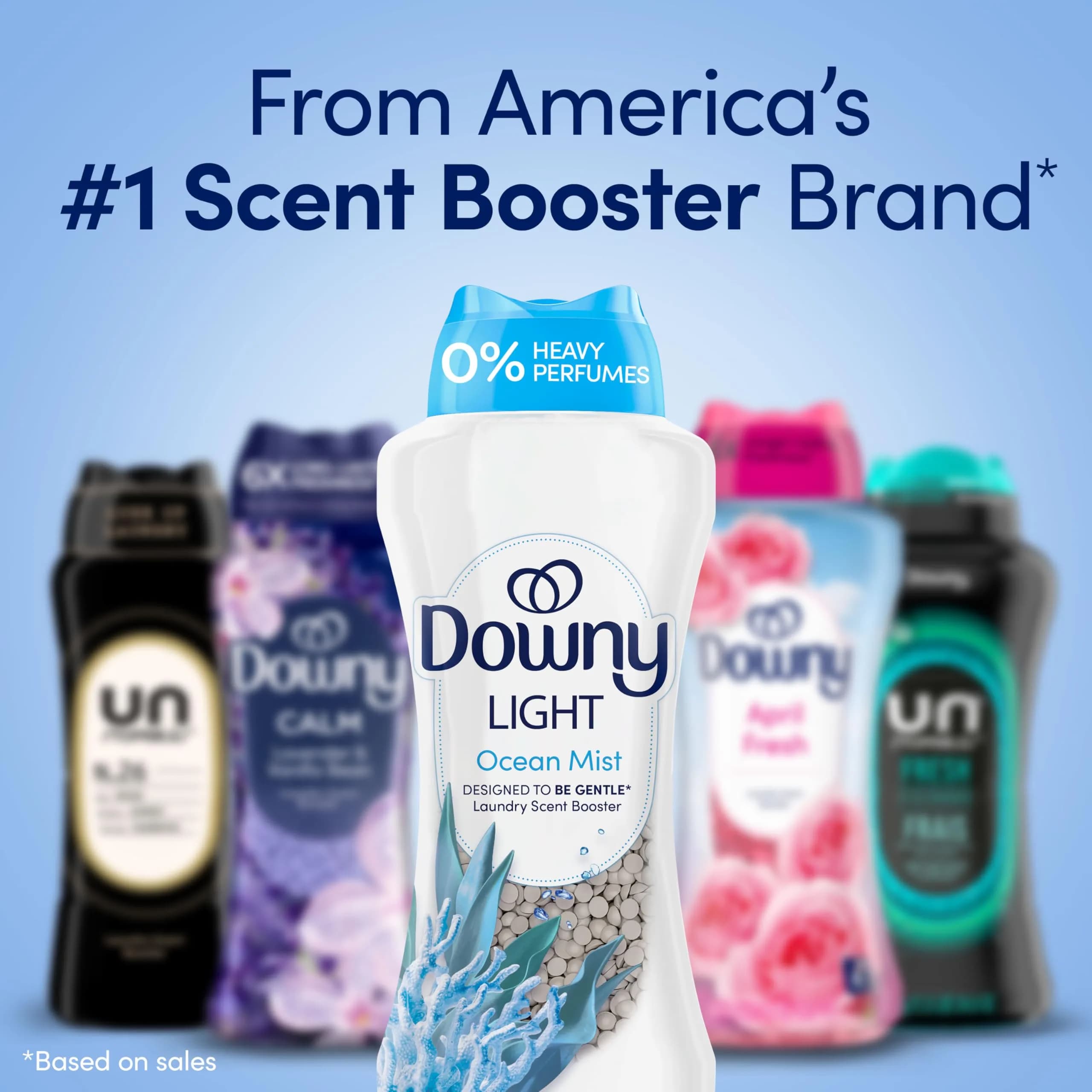 Downy Light Laundry Scent Booster Beads Ocean Mist Scent 24 OZ | Gentle Freshness Lasts Up To 4x Longer thumbnail 9