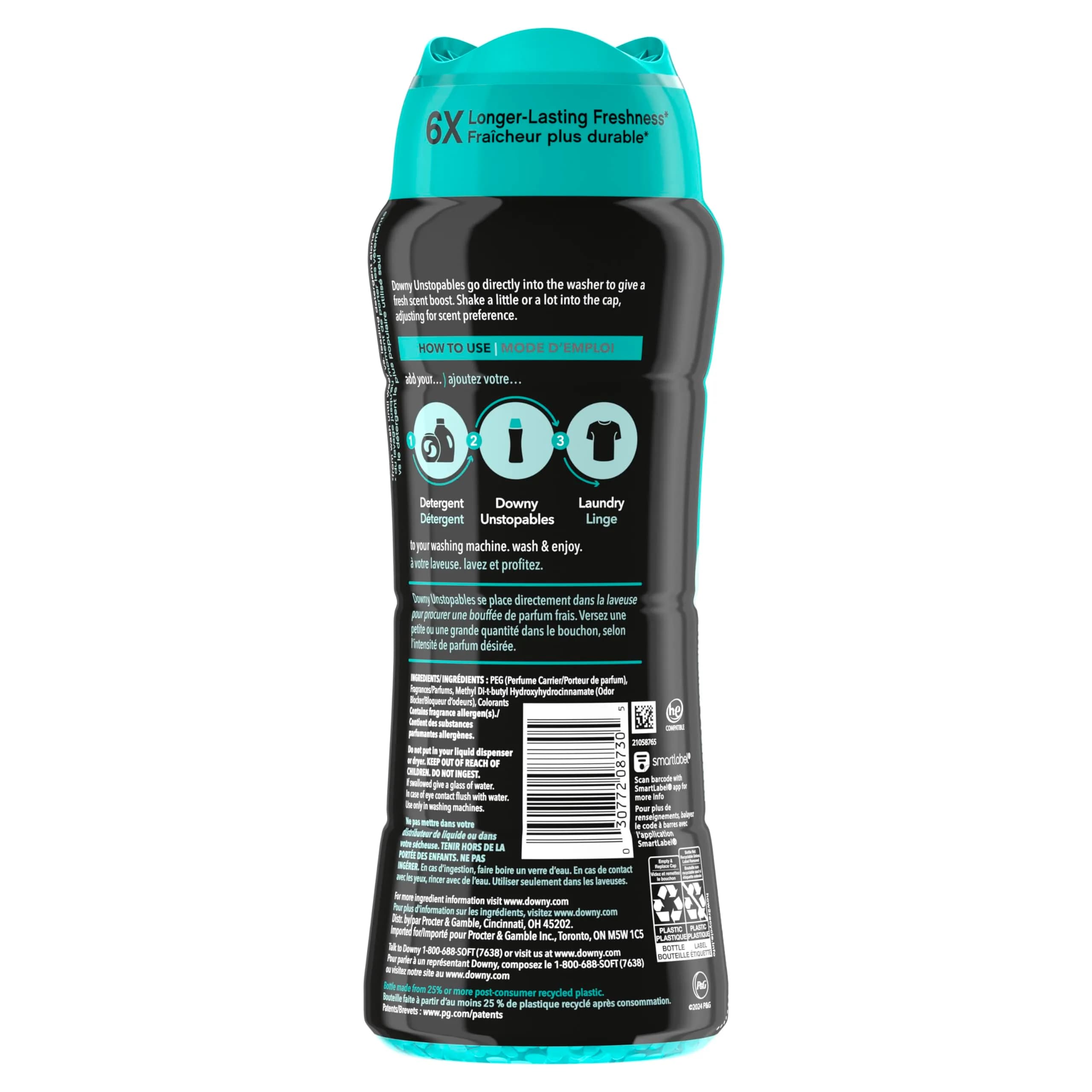Downy Unstopables In-Wash Scent Booster Beads Fresh Scent, 18.2 oz (516 g) | Long-Lasting Fabric Freshness thumbnail 9