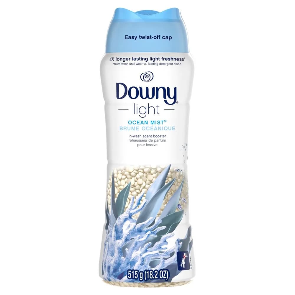 Downy Light Laundry Scent Booster Beads Ocean Mist Scent 18.2 OZ | Gentle Freshness for Indian Homes