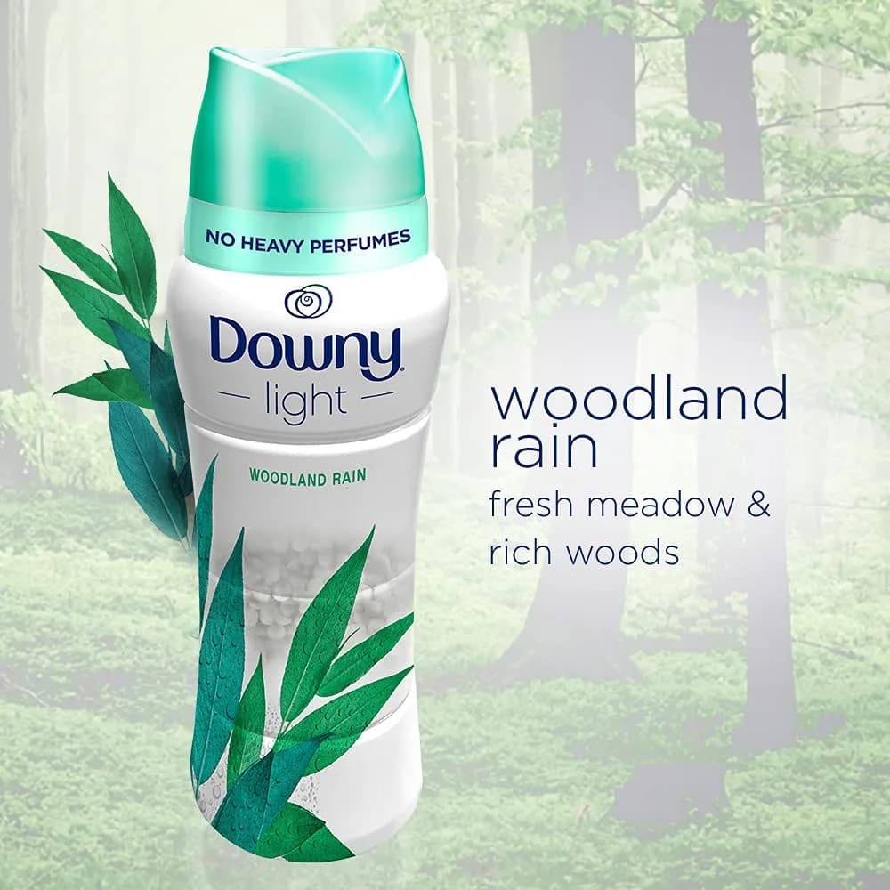Downy Light Laundry Scent Booster Beads Woodland Rain 680g (24 oz) | Gentle Freshness for All Fabrics thumbnail 4