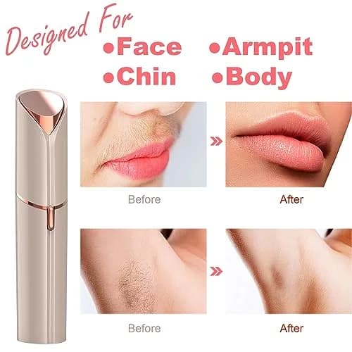 LAIKME Facial Hair Remover for Women - Lady Face Epilator - USB Rechargeable, Gentle & Precise thumbnail 2