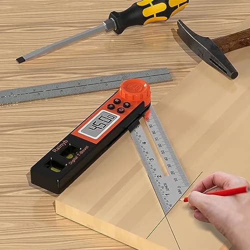 Rainyb Digital Angle Finder & T Bevel Gauge 0-360° | Protractor with LCD & Bubble Level thumbnail 5