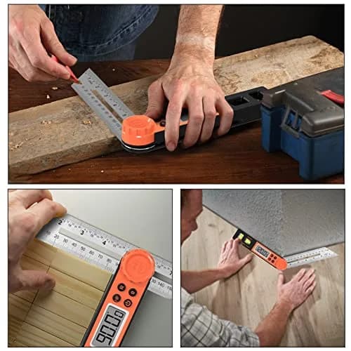 Rainyb Digital Angle Finder & T Bevel Gauge 0-360° | Protractor with LCD & Bubble Level thumbnail 7