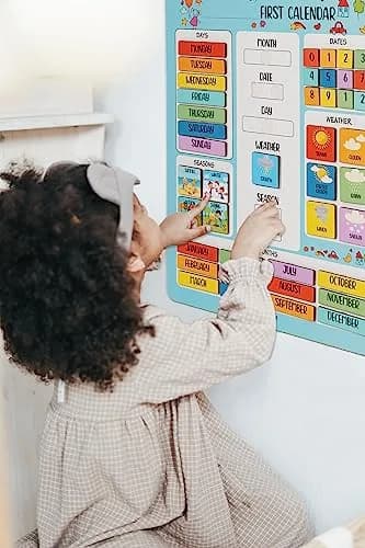 Inkdotpot My First Calendar Board for Preschool | Classroom Learning Wall Calendar 14.5 x 11.5 inches thumbnail 4