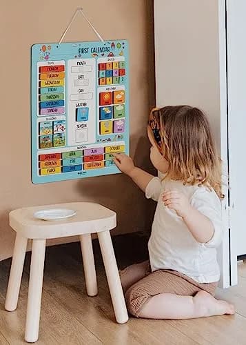 Inkdotpot My First Calendar Board for Preschool | Classroom Learning Wall Calendar 14.5 x 11.5 inches thumbnail 5