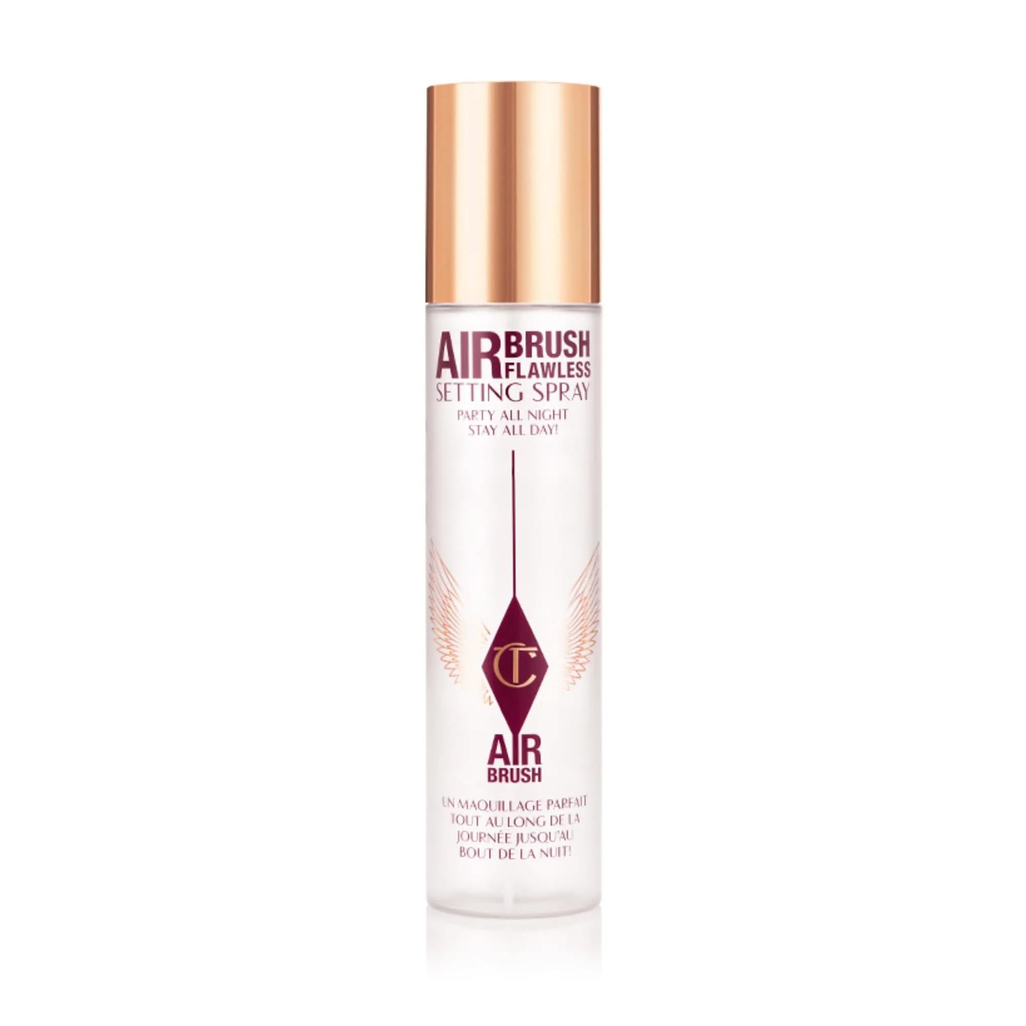 Charlotte Tilbury Airbrush Flawless Setting Spray - Hydrating & Waterproof | 3.38 Fl Oz | All-Day Makeup Lock & Hydration — 200ml