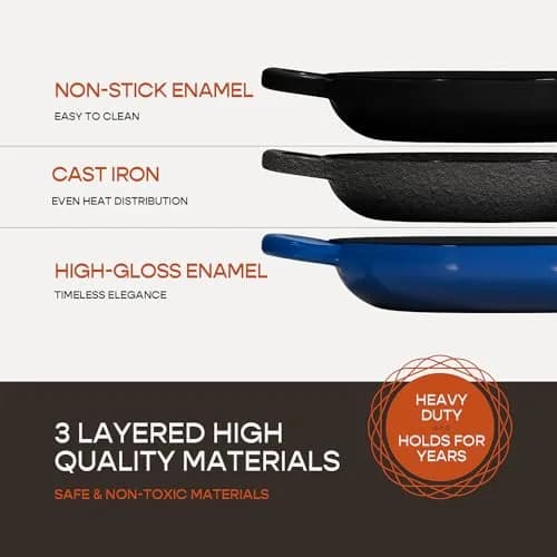 Krustic Enameled Cast Iron Dutch Oven 6 Qt | Perfect for Sourdough & Versatile Cooking thumbnail 9